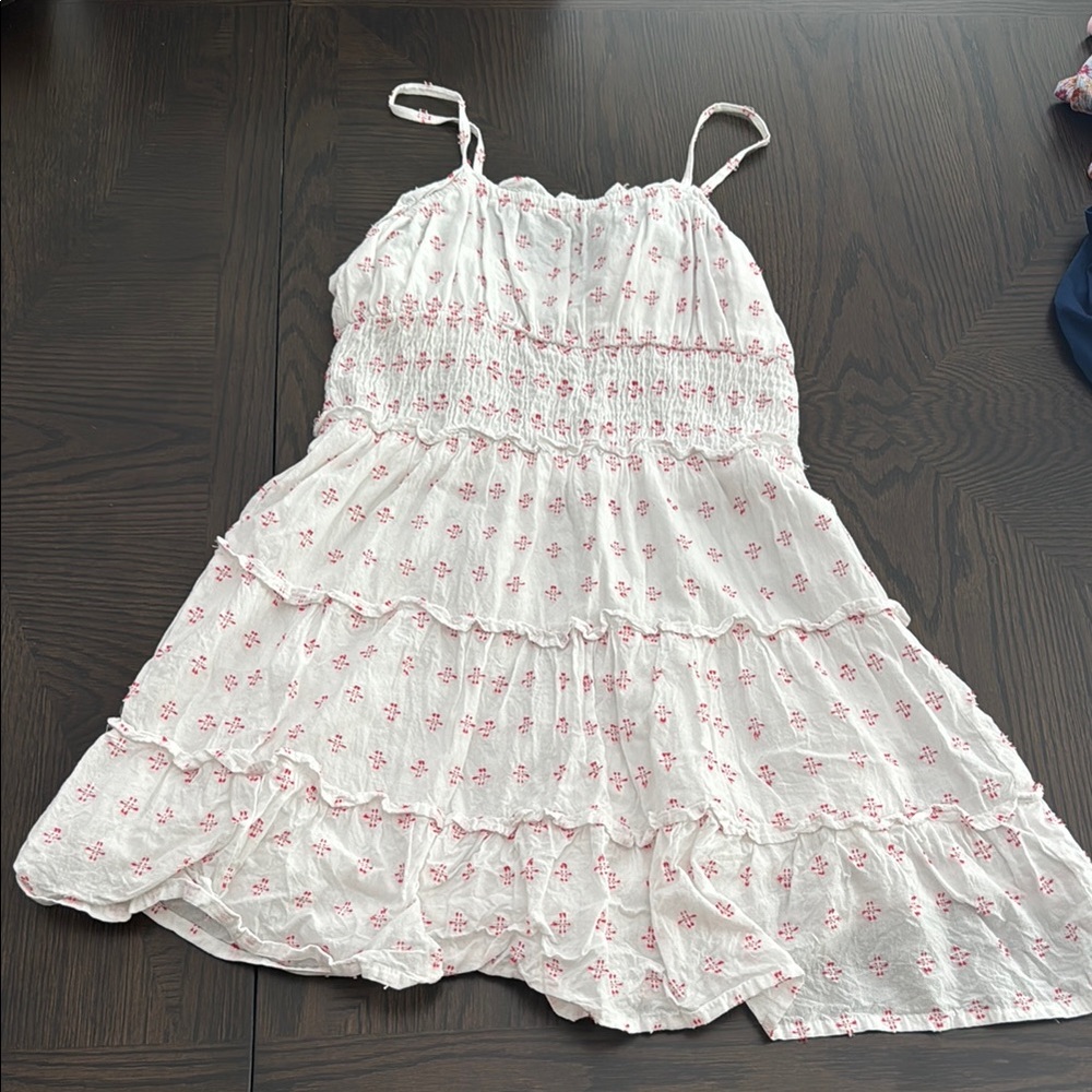 Jessica Simpson White and Pink Mini Dress